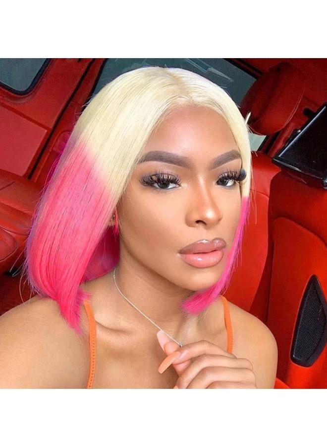 Bluejw Bobo Head Wig Hair European And American Wig Women's Short Straight Hair Middle Gradient Chemical Fiber Head Cover Ombrewig - Image 3