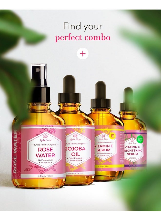 Leven Rose - Rose Water Spray for Face by Leven Rose - Pure Natural Moroccan Rosewater Hydrosol Face Spray - Organic Rose Water for Hair 4 oz - Image 1