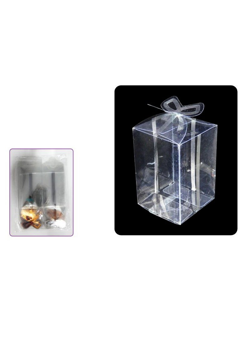 PARTY FUN - PVC Gift Boxes 7.5x7.5x11cm Pack of 12 Elegant Packaging for Your Special Gifts - Image 1
