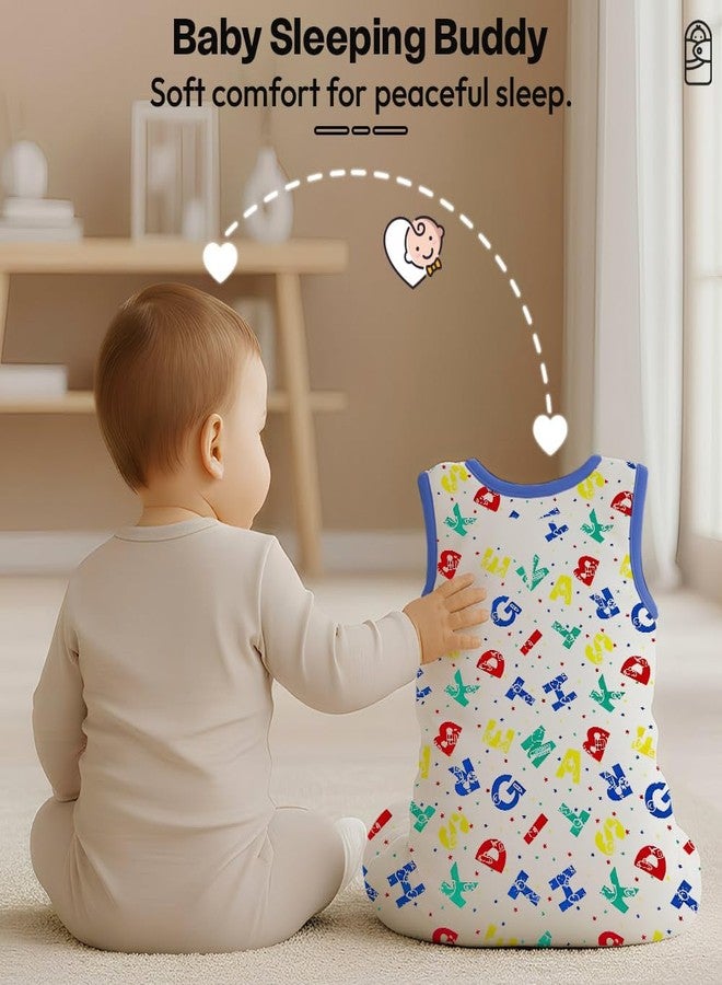 StarAndDaisy Sleeping Sack for Baby 0 to 12 Months / 100% Pure Organic Sleeping Sack Swaddle for New Born/Soft & Breathable Multipurpose Baby Sleep Sack -Alphabet Print - Image 5