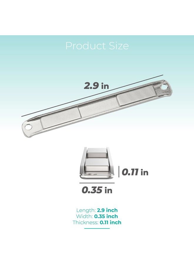 GRONGU Shower Door Replacement Stainless Steel U-Channel with Shower Door Magnet and Screws Fit for Swinging Shower Doors Pivot Shower Doors - Image 2