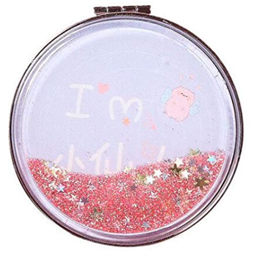 adbeni Metal Travel Mirror Compact Cosmetic Bag Mirror for Women Magnifying Mirror for Makeup, Shade-BT2001-01, 42g, Round, Hand Mirror, Assorted - Image 4