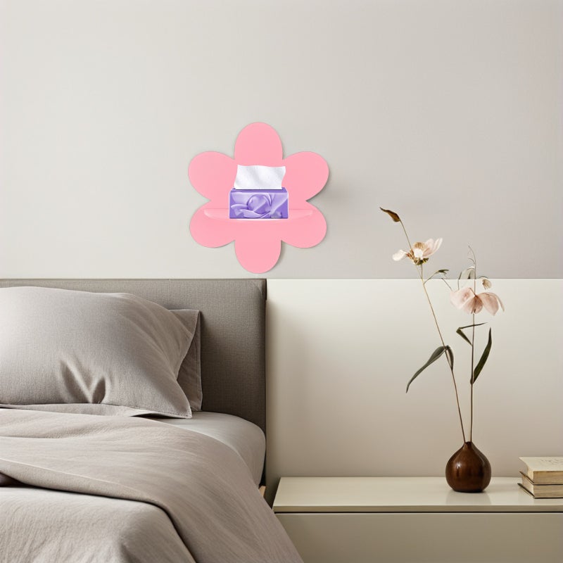 Floating Shelves: Wall Mounted Flower Shelf for Living Room Bedroom Nursery Decor Crystal Display Rack Boho Style Hanging Storage Organizer - Image 5
