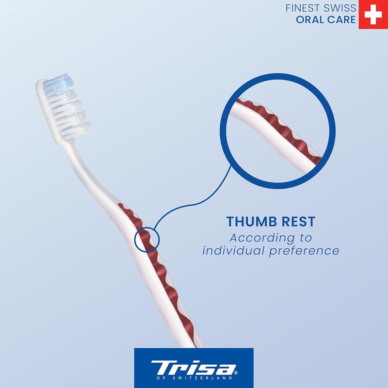 TRISA فرشاة أسنان تريزا بيرل وايت الناعمة مع لآلئ التنظيف الدقيقة - Image 4