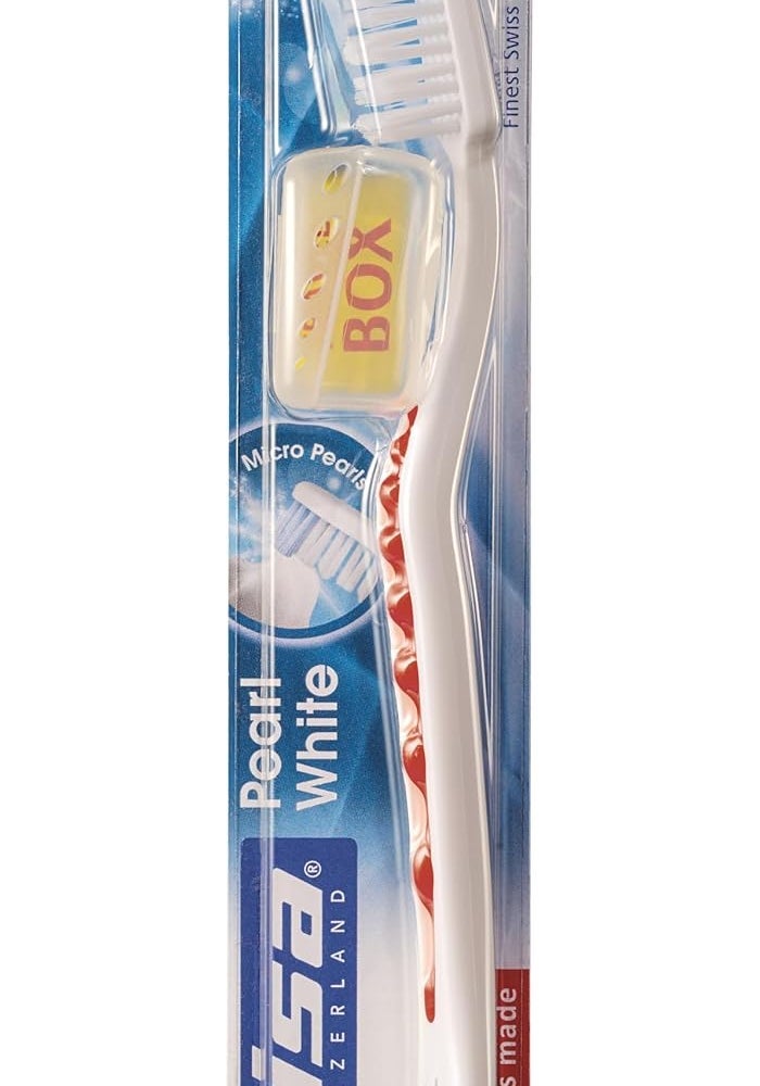 TRISA فرشاة أسنان تريزا بيرل وايت الناعمة مع لآلئ التنظيف الدقيقة - Image 1