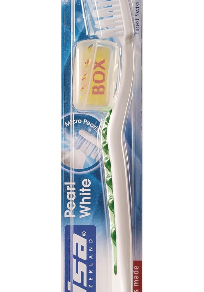 TRISA فرشاة أسنان تريزا بيرل وايت الناعمة مع لآلئ التنظيف الدقيقة - Image 3