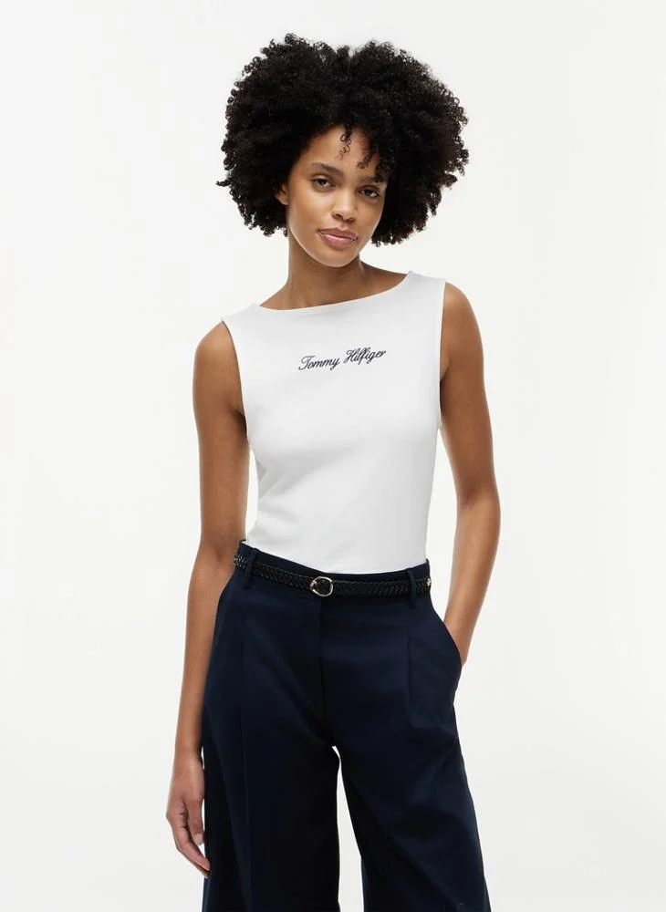 Slim Boat Neck Tank Top