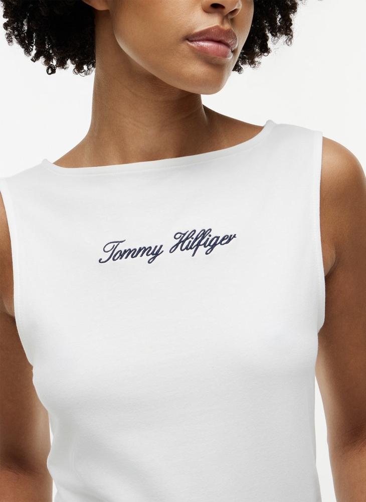 TOMMY HILFIGER Slim Boat Neck Tank Top - Image 3