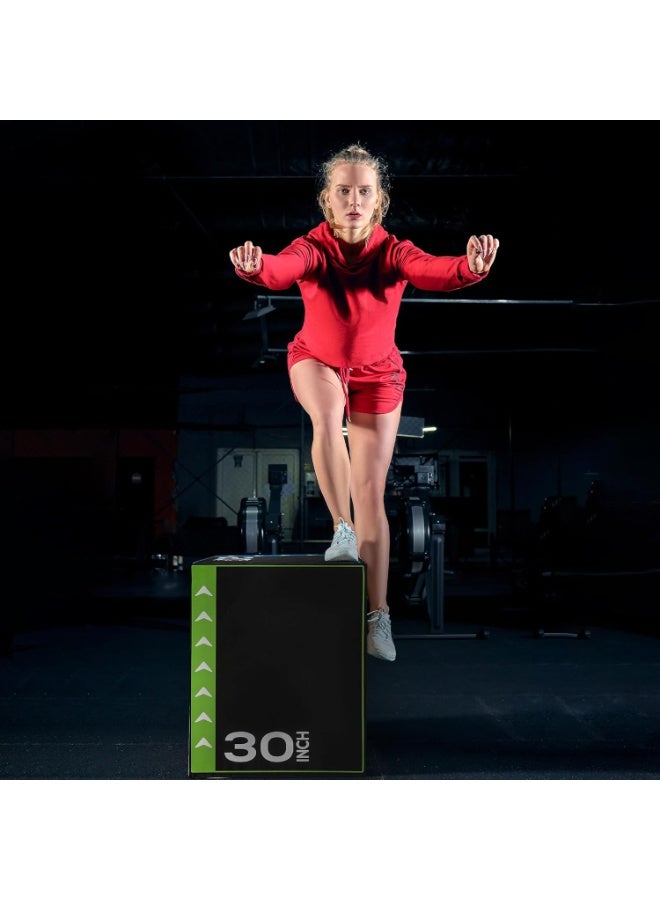 BalanceFrom 3-in-1 Rotatable Plyometric Box Jumping Exercise Trainer Workout Equipment with Anti Slip Surface & High Density Foam, Multiple Options - Image 5