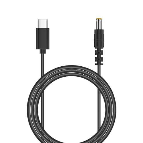 PDEEY USB C to 20V DC Power Cable 4.9 ft - PD Type-C to DC 5.5mm X 2.5mm Barrel Jack 20V 1A-3A 60W Output Charging for Router, Fan, Speaker - Image 1