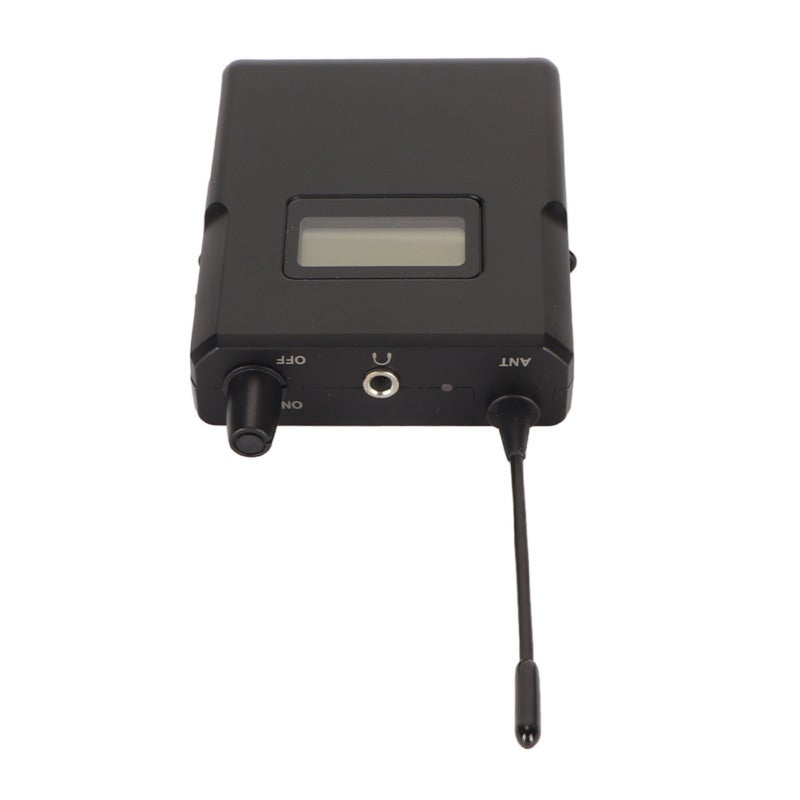 Wireless Bodypack Receiver 863-865Mhz LCD Display - High Efficiency Reception Ear Monitor System Receiver with 1/4 Wavelength Antenna for Indoor Outdoor Stage Monitoring - Image 3