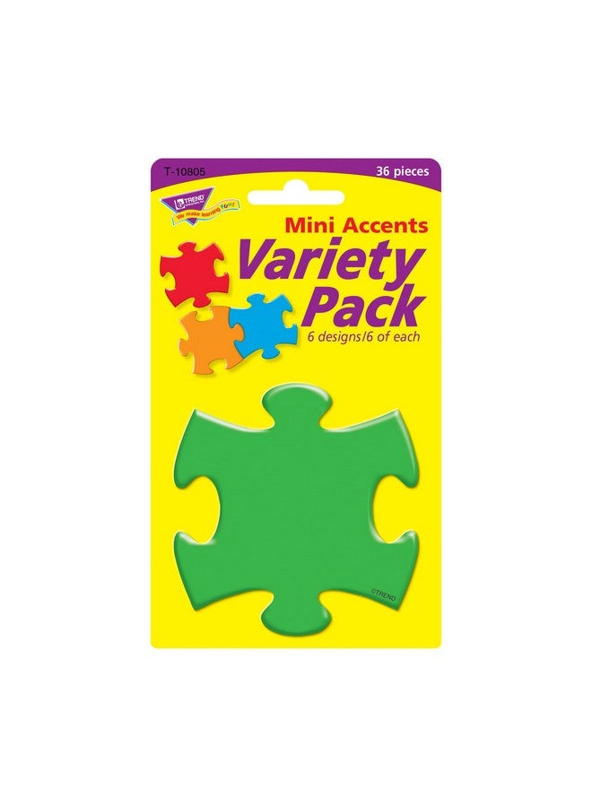 Trend Enterprises Inc. Puzzle Pieces Mini Accents Variety Pack 36 Ct (T 10805) - Image 2
