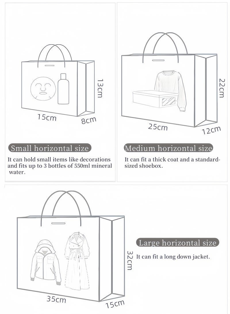 Ayshal 3 Pcs Color Gift Bag with Handle, Oil Painting Gift Paper Bags Large Size, Birthday Craft Paper Gift Bags for Presents, Birthdays, Mother's Day, Weddings, Party - Image 3