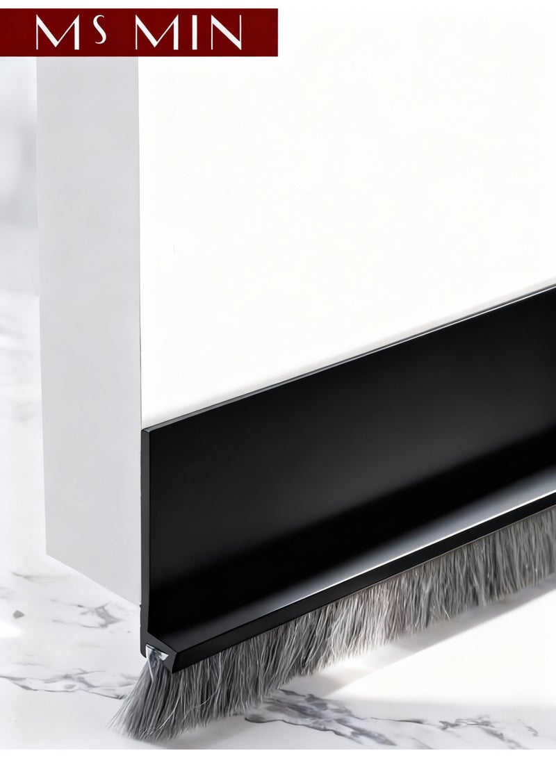 MS MIN Door Brush Draft Stopper, Self-Adhesive Under Door Seal Strip for Wind, Dust, Insects & Noise Blocking (100 cm) - Image 5