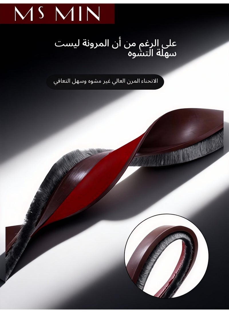 MS MIN Door Brush Draft Stopper, Self-Adhesive Under Door Seal Strip for Wind, Dust, Insects & Noise Blocking (100 cm) - Image 4