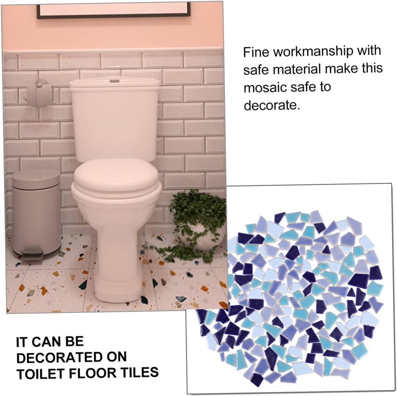 SHINEOFI Irregular Glazed Ceramic Tiles for Crafts DIY Mosaic Stones Small Colorful Porcelain Pieces Safe Sturdy Material for Creative Home Decoration and Art Projects - Image 5