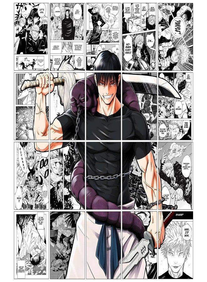 paper9store Pack of 20 - Toji fushigoro Posters | Jujutsu kaisen Anime wall Decor | Premium 300 GSM | A4 Size (8.4x12 Inch) Wall Décor for Bedroom, Living Room, Office | Perfect for Anime Lovers.