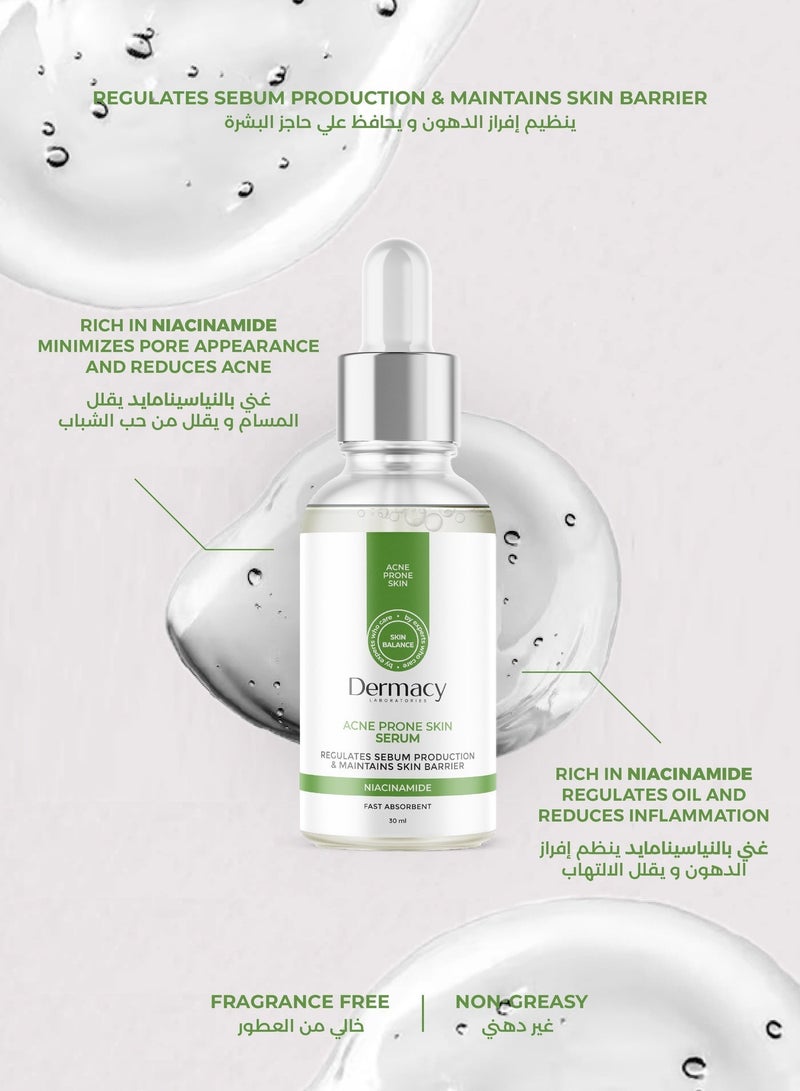 Dermacy LABORATORIES Anti Acne Face Serum With Niacinamide for Oily skin - Image 2