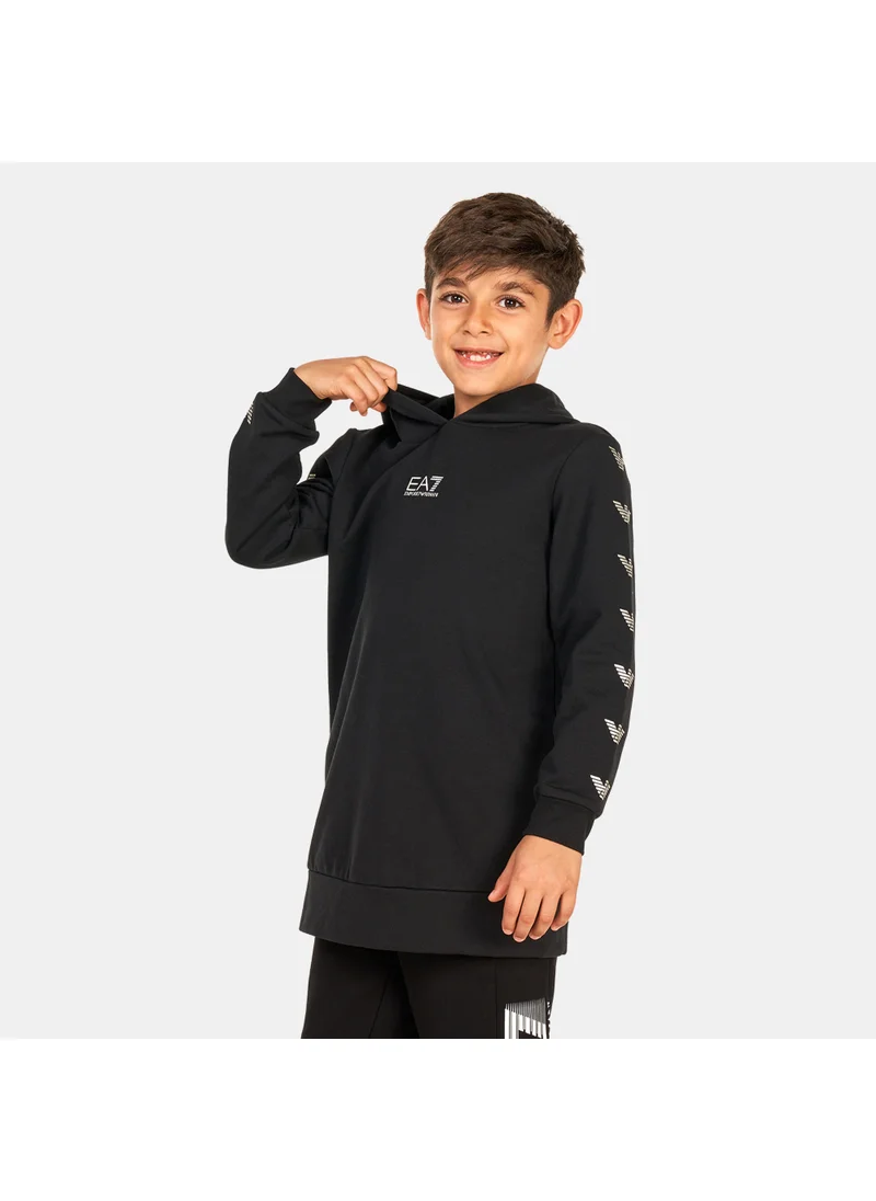 EA7 Emporio Armani Kids' Train Logo Series Hoodie