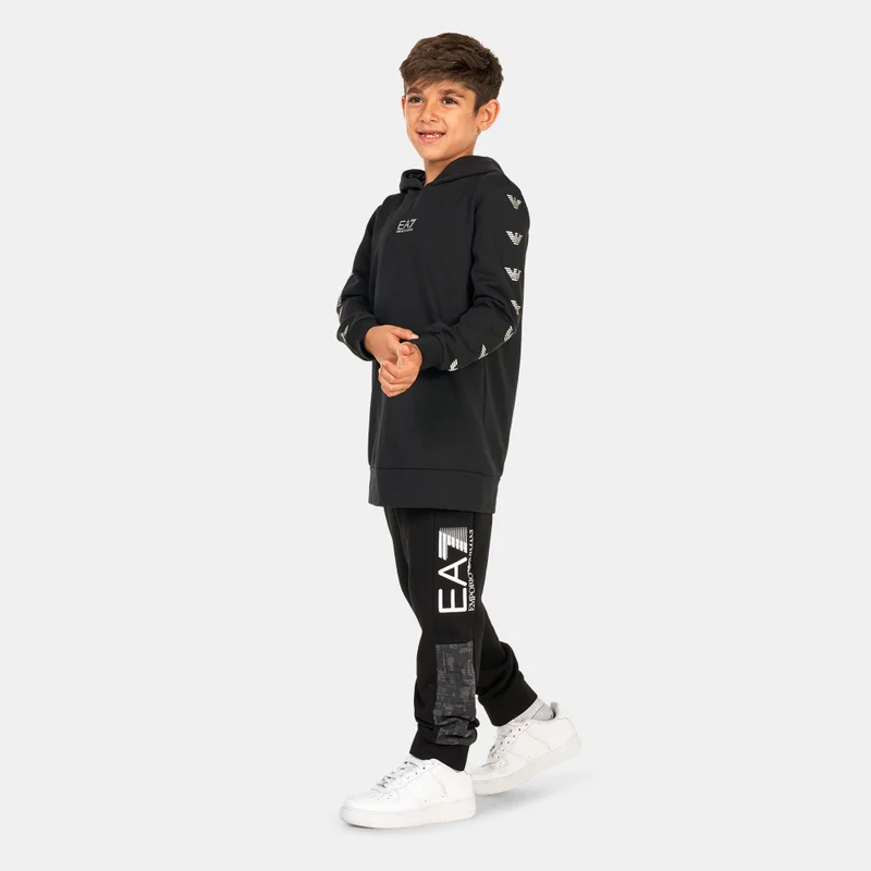 EA7 Emporio Armani Kids' Train Logo Series Hoodie