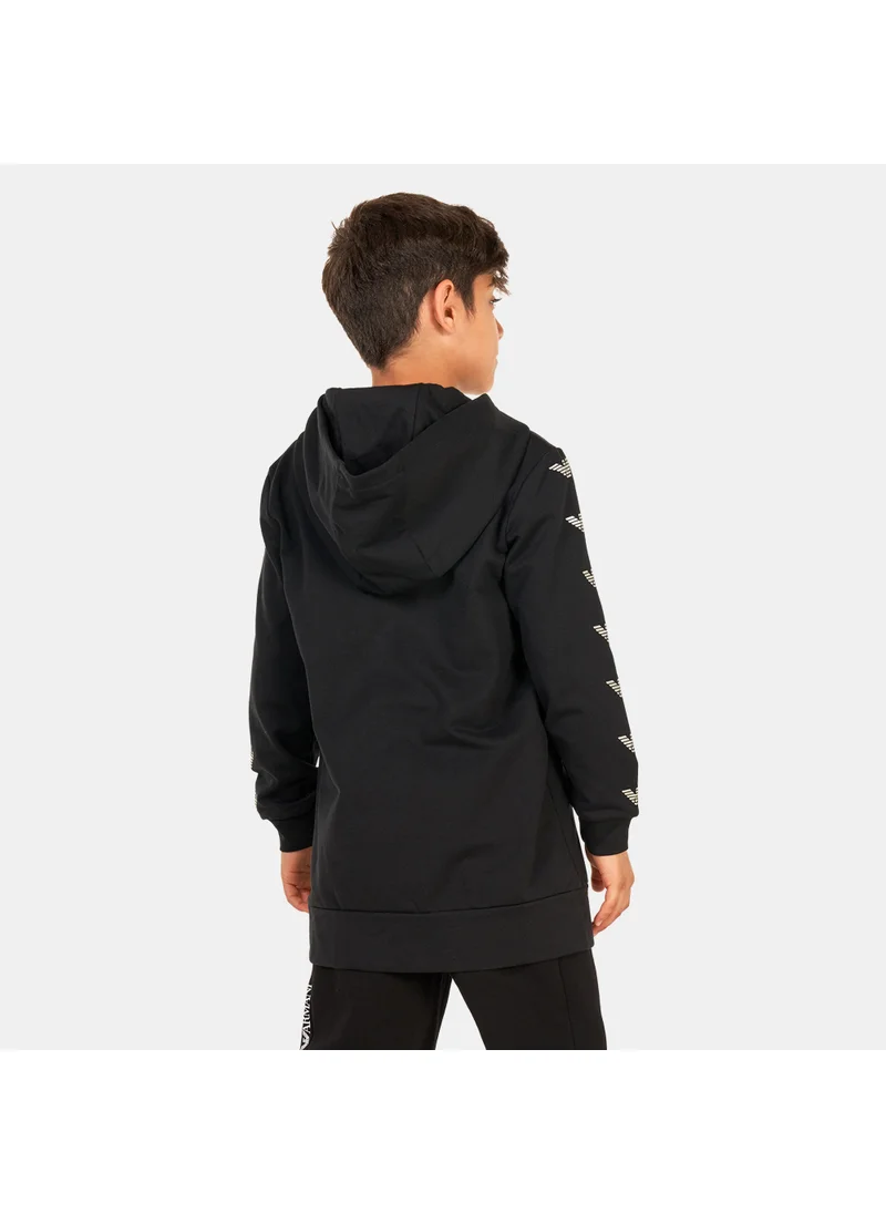 EA7 Emporio Armani Kids' Train Logo Series Hoodie