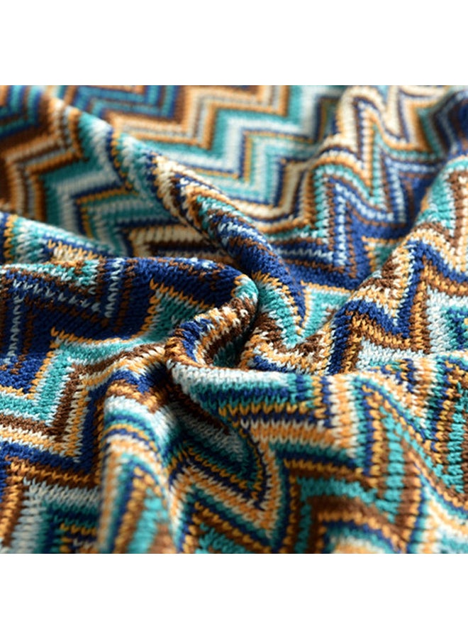 Loquat Printed Warm Blanket Cotton Multicolour 130x150cm - Image 4