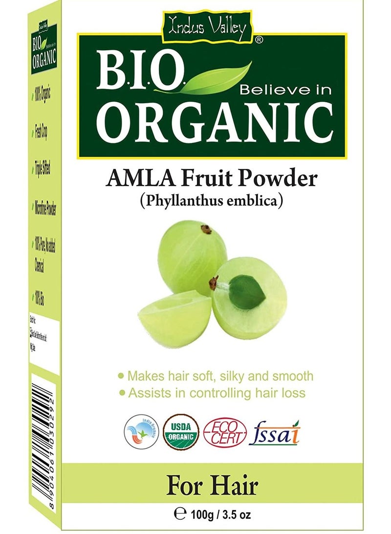 Indus Valley Halal Certified Amla Powder For Hair And Skin - Image 1