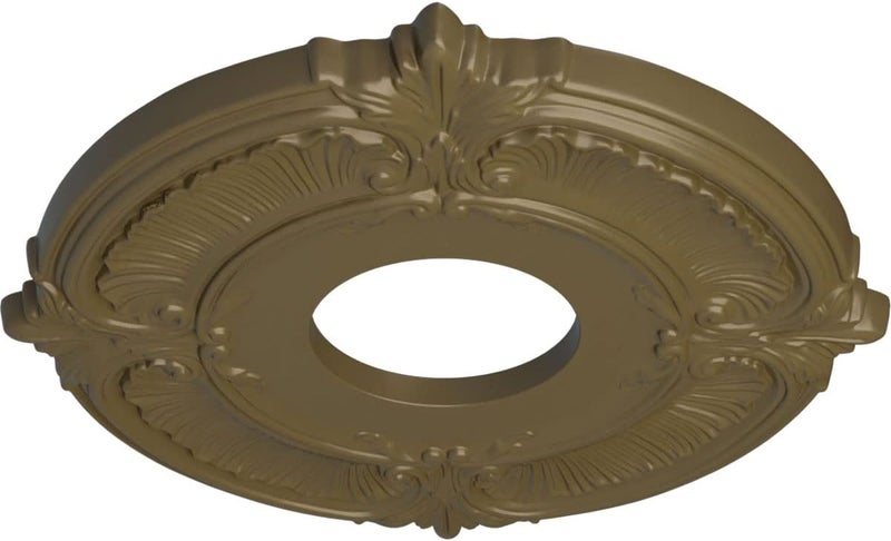 Ekena Millwork CM12ATMMF Attica Ceiling Medallion (Fits Canopies up to 3 1/2"), Hand-Painted Mississippi Mud - Image 2