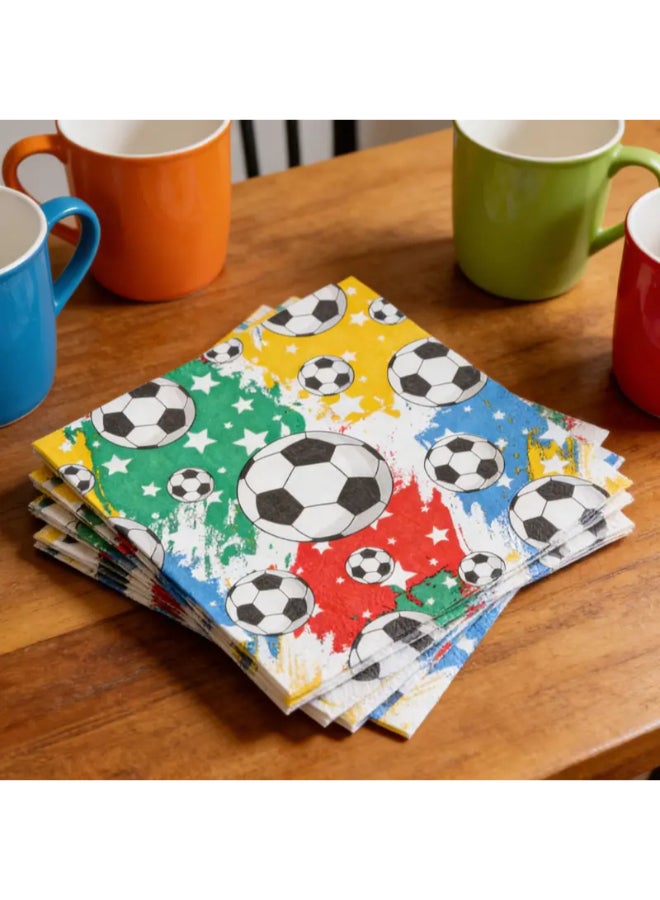 Fifa 2026 Football/ Soccer Party Paper Napkins -20 Pcs - Image 3