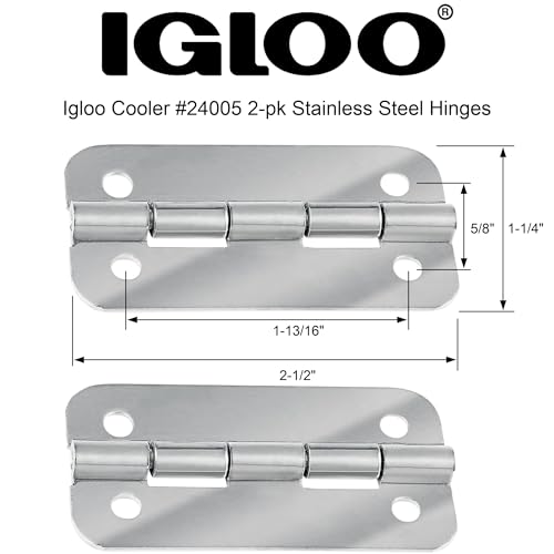 Igloo 24005 Cooler Stainless-Steel Hinges (1-Pair) - Image 2