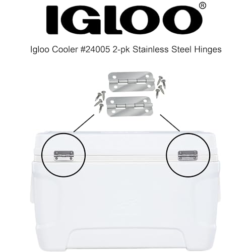 Igloo 24005 Cooler Stainless-Steel Hinges (1-Pair) - Image 3