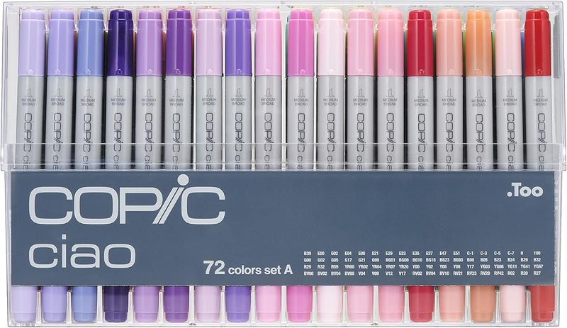 Copic Ciao 72-Piece Marker Set - Set A Colors - Image 1
