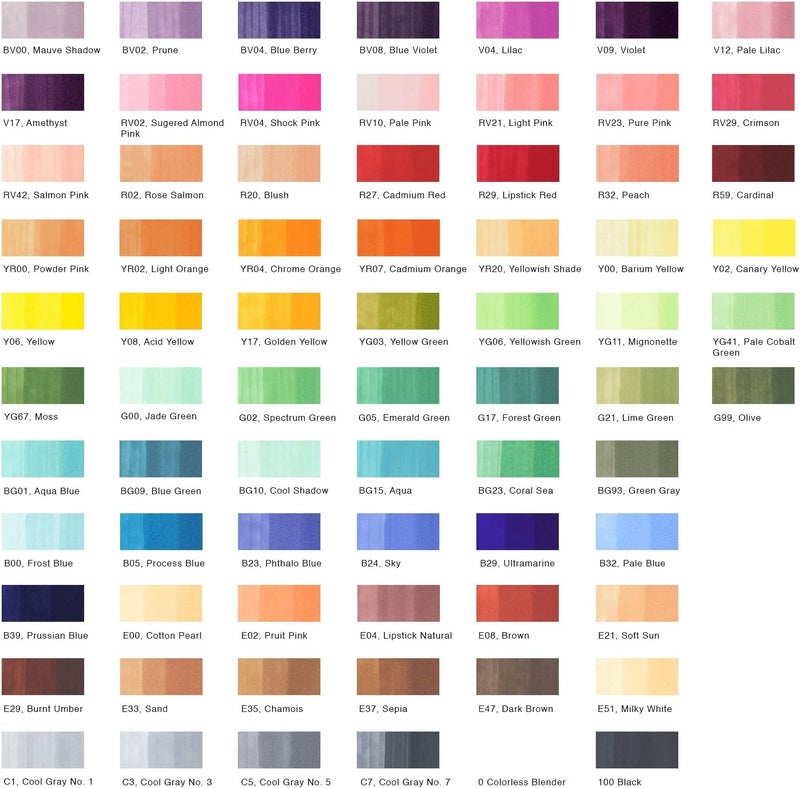 Copic Ciao 72-Piece Marker Set - Set A Colors - Image 4