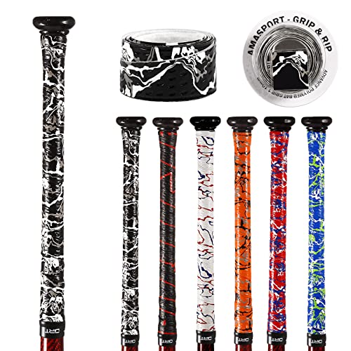 INSUM Baseball Bat Grip Tape Softball Bat Wrap Grip Tape 1.1mm (Black ASP) - Image 4