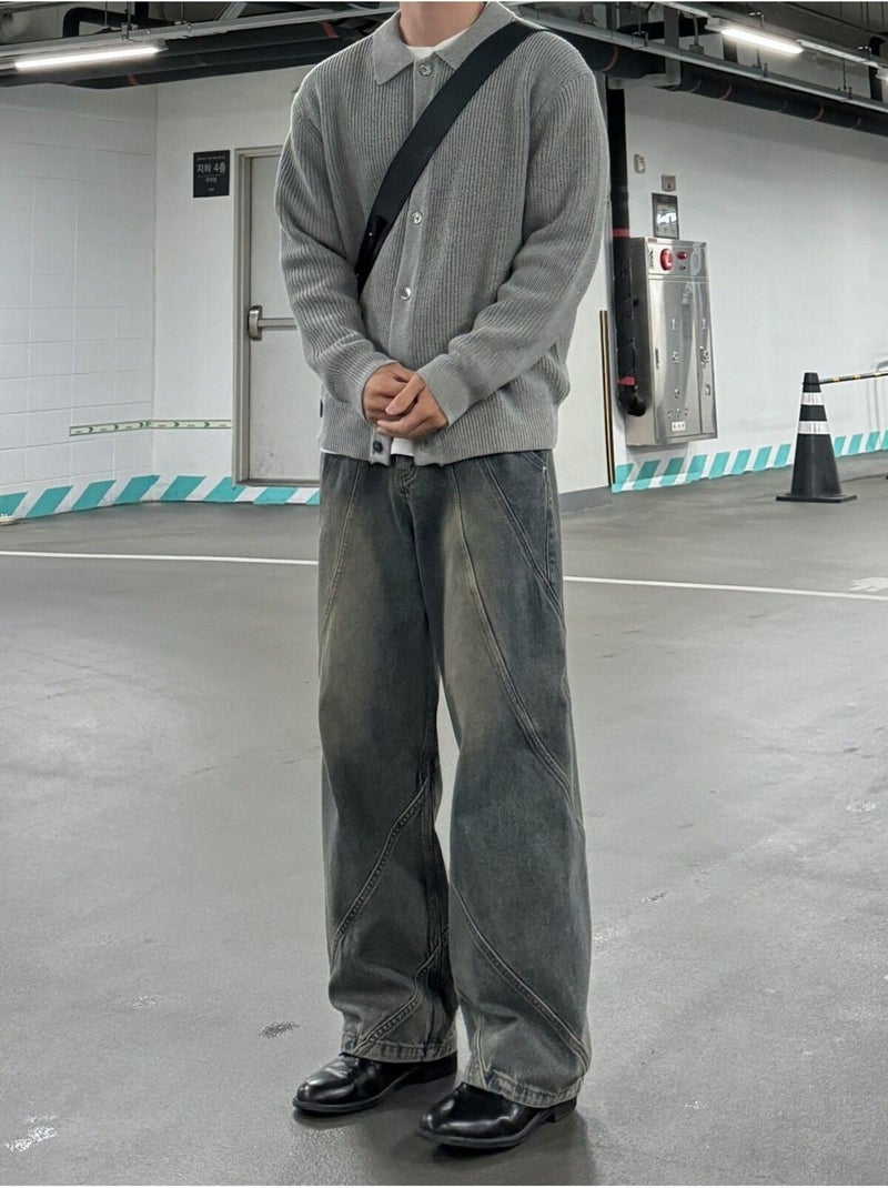 Tarz Cool Style Cool Button Detailed Regular Fit Cardigan  - Image 3