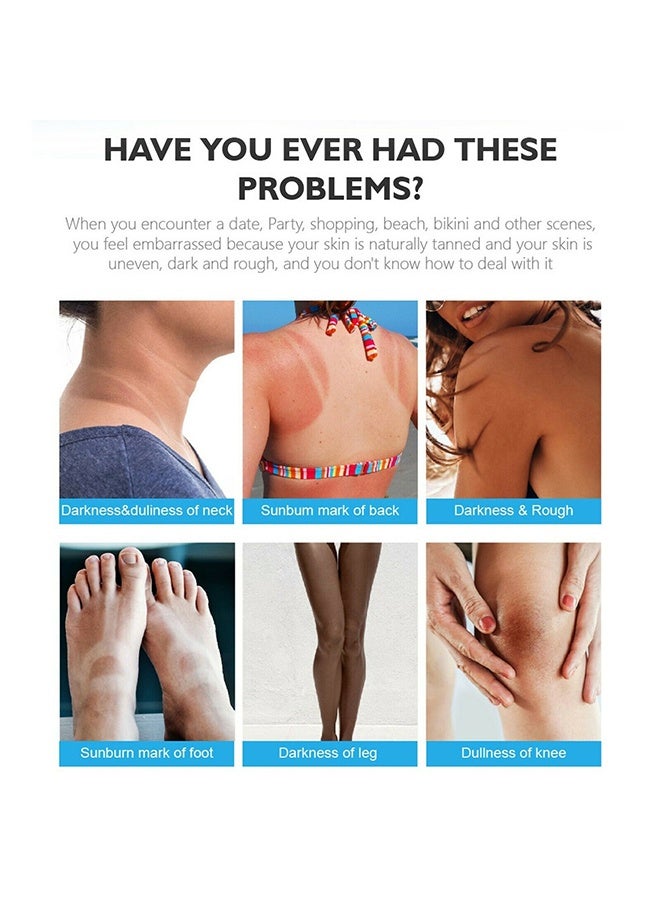 SAUVASINE Whitening And Brightening Cream 50G, Advanced Skin Brighten Body Cream Moisturizing Anti Wrinkle And Firming Daily Skin Care Cream Body Quick Whitening Cream Rapid Skin Bleaching Cream - Image 3