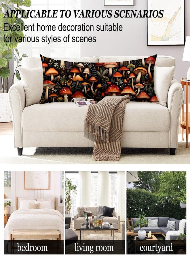GABraden Microfiber Body Pillow Cover with Hidden Zipper,Comfortable Fabric,Floral Print Pattern Body Pillow Case,Lightweight and Breathable,The Size is 20 "X 54"(Mushroom-20) - Image 5