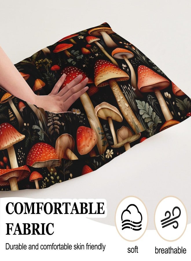 GABraden Microfiber Body Pillow Cover with Hidden Zipper,Comfortable Fabric,Floral Print Pattern Body Pillow Case,Lightweight and Breathable,The Size is 20 "X 54"(Mushroom-20) - Image 4