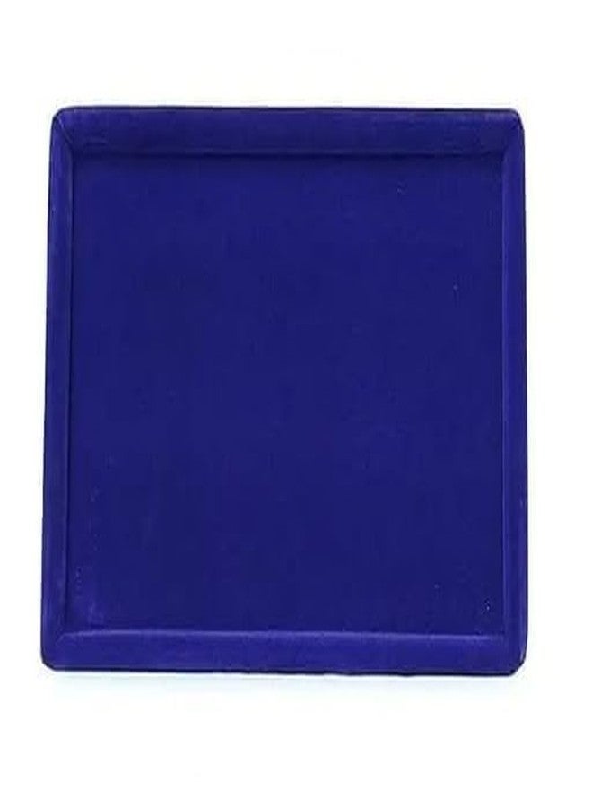 SENTONI Velvet Jewellery Finding Beading Tray Finding Display Organiser Perfect for Showcasing Rings Earrings Necklaces and Bracelets Jewellery Cosmetic Organizer Tray 12x9 (Blue, Pack of 3) - Image 3