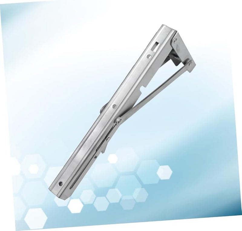Stainless Steel Wall Mounted Folding Shelf Bracket Heavy Duty Support for Bench Table - Image 5