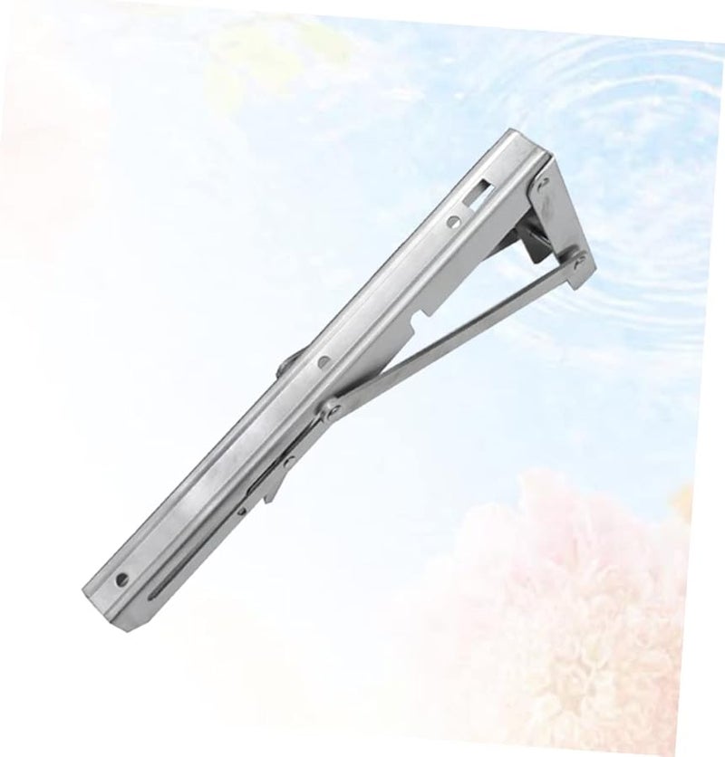 Stainless Steel Wall Mounted Folding Shelf Bracket Heavy Duty Support for Bench Table - Image 4