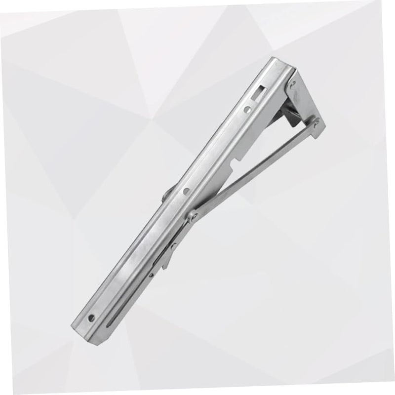 Stainless Steel Wall Mounted Folding Shelf Bracket Heavy Duty Support for Bench Table - Image 3