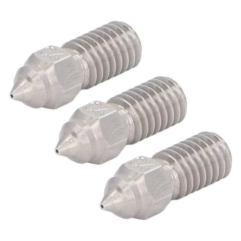 3 قطع فوهة طابعة ثلاثية الأبعاد من الفولاذ المقاوم للصدو عالي التدفق 0.4 مم لـ Elegoo Neptune 4 و 4Pro - Image 3