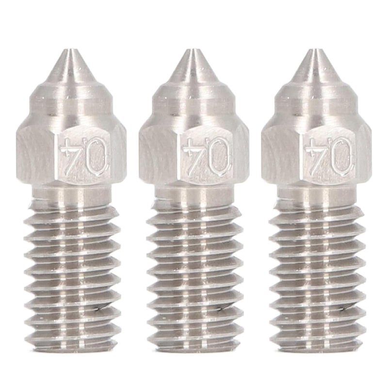 3 قطع فوهة طابعة ثلاثية الأبعاد من الفولاذ المقاوم للصدو عالي التدفق 0.4 مم لـ Elegoo Neptune 4 و 4Pro - Image 1