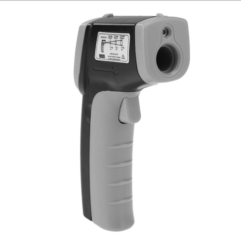 Digital Infrared Thermometer: Grey Non-Contact Temperature Tool - High Precision Targeting Backlight Lcd Screen for Auto Maintenance Home Repairs Cooking Tasks - Image 3