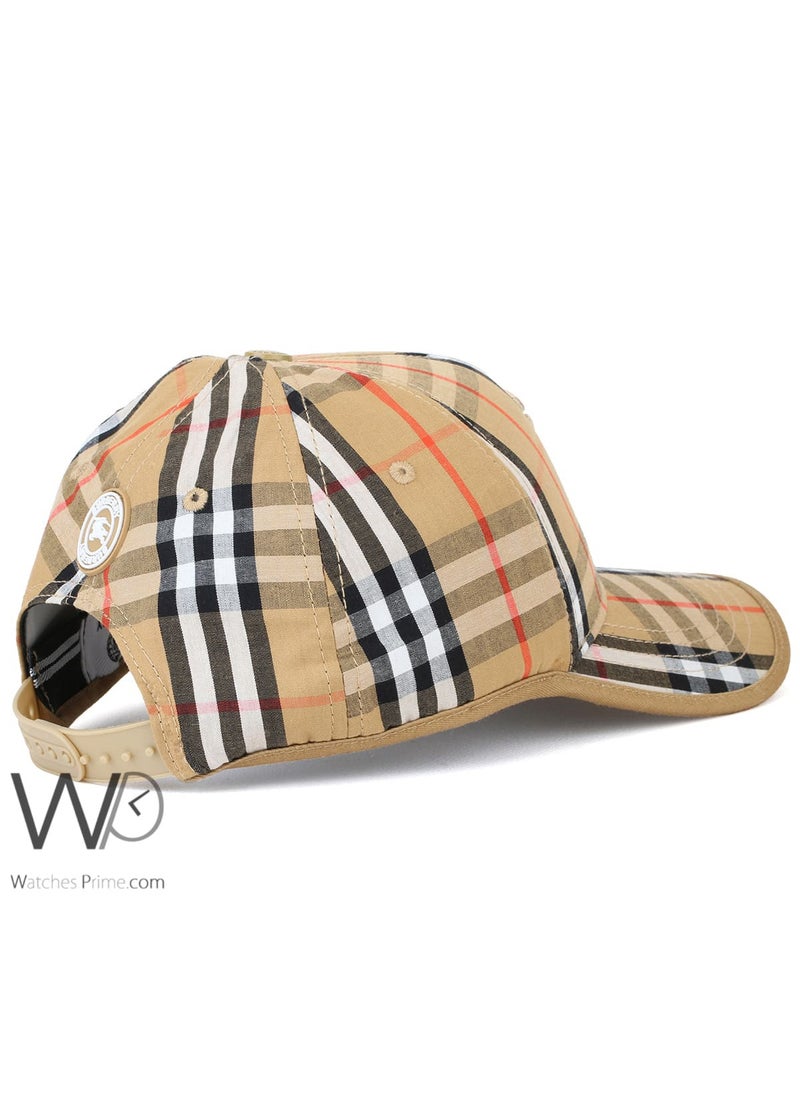 BURBERRY BT Burberry Baseball Beige Motif Icon Stripe Cap Cotton  - Image 2
