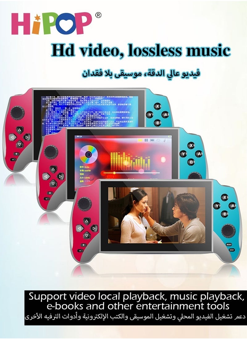 HIPOP - Handheld Game Consoles for Kids,Featuring 5.5 Inch HD Screen and Retro Arcade Games,Equipped with High Capacity 3000mAh Battery,Including Free Headphones,3000 in 1 Video Gaming Experience - Image 1