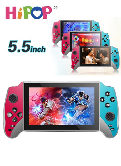 Handheld Game Consoles for Kids,Featuring 5.5 Inch HD Screen and Retro Arcade Games,Equipped with High Capacity 3000mAh Battery,Including Free Headphones,3000 in 1 Video Gaming Experience