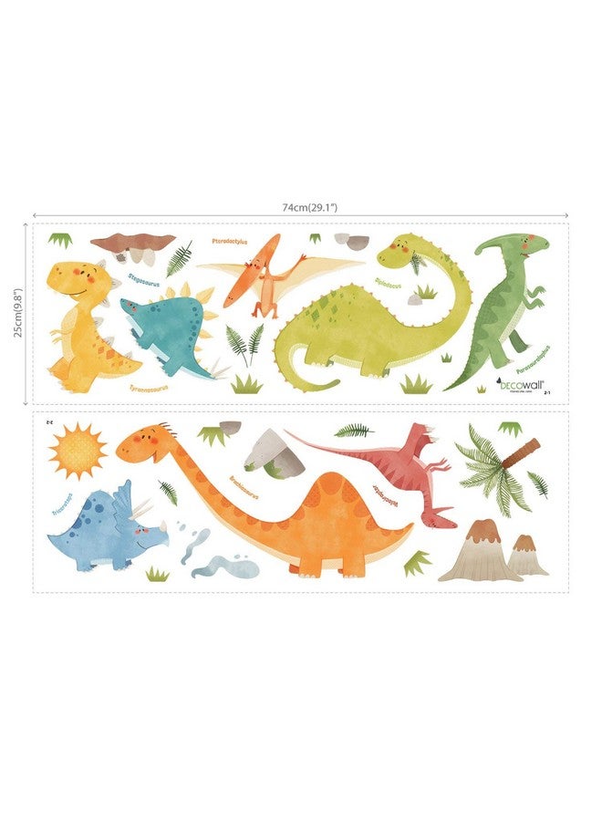 DECOWALL WL2-1505N Dinosaurs Kids Wall Stickers Wall Decals Peel and Stick Removable Wall Stickers for Kids Nursery Bedroom Living Room décor - Image 5