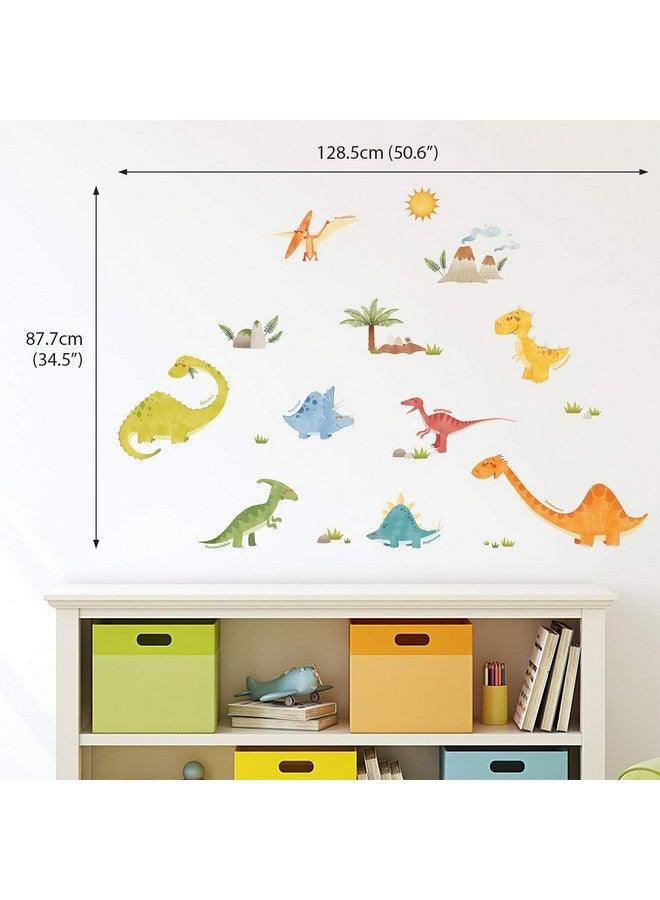 DECOWALL WL2-1505N Dinosaurs Kids Wall Stickers Wall Decals Peel and Stick Removable Wall Stickers for Kids Nursery Bedroom Living Room décor - Image 2